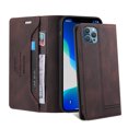 thumbnail image 4 of Wallet Case for iPhone 13 Pro, PU Leather Magnetic Closure Folio Flip Case with Kickstand Credit Card Holders Slots Shockproof TPU Inner Shell Phone Cover for iPhone 13 Pro (6.1inch),Brown, 4 of 12