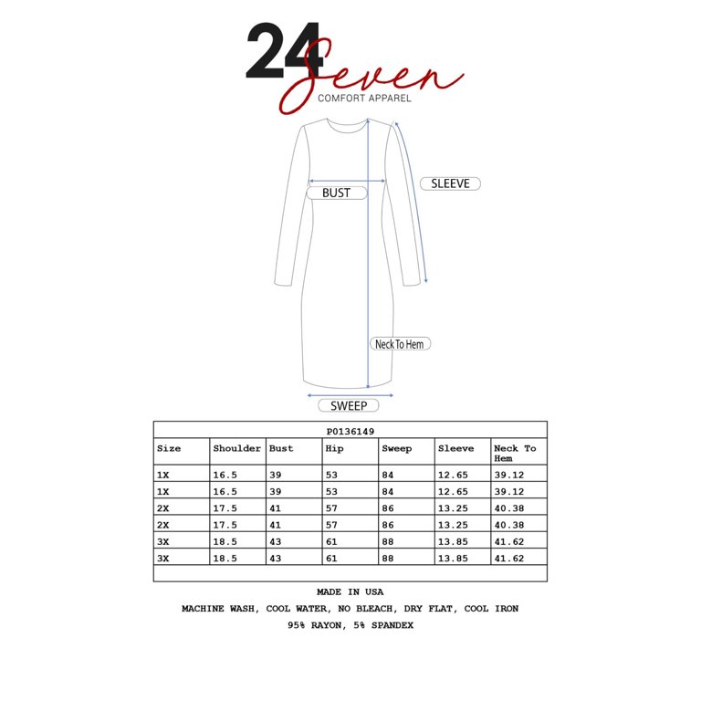売れ筋商品|||２４セブンコンフォート Tシャツ トップス レディース Plus Size Knee Length Pocket T-shirt Dress Blue 24/7 Comfort Apparel Women's Plus Size Knee Length Pocket T