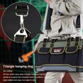 thumbnail image 3 of Tools Bag Electrician Storage Pouch 1680D Oxford Cloth Portable Shoulder Toolkit Screwdriver Tester Tape Measure Organizer Pack 18inch, 3 of 9