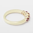 thumbnail image 5 of LBG British Made 10k Yellow Gold Natural Ruby Womens band Ring - 33 size options - Size 5, 5 of 6