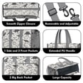 thumbnail image 3 of Teacher Tote Bag,Dinosaurs Jurassic Text Pattern Teacher Utility Tote Bag,Large Work Tote Bags for Women with Multiple Pockets,Top Zipper Closure,13.8x10.6x6.7 Inch, 3 of 5