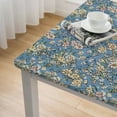 thumbnail image 5 of BANET  Floral Print Square Cotton Tablecloth white, 5 of 8