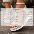 thumbnail image 3 of Bohemian Wedge Sandals for Women Summer Dressy Ankle Elastic Wide Width Platform Sandals Lightweight Comfortable Open Toe Slip On Ankle Strap Beach Shoes Beige A 5.5, 3 of 7