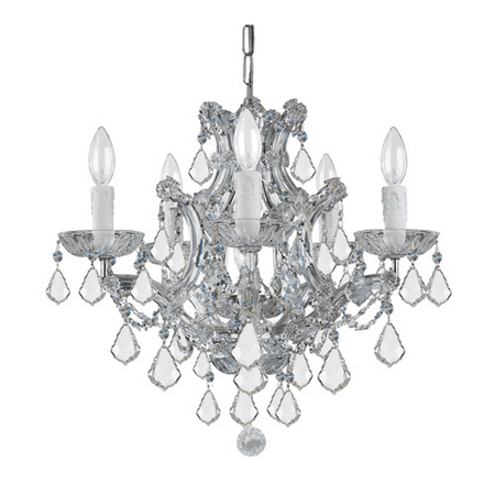 

World of Lighting WL2641 Mini Chandeliers Polished Chrome Glass Elizabeth