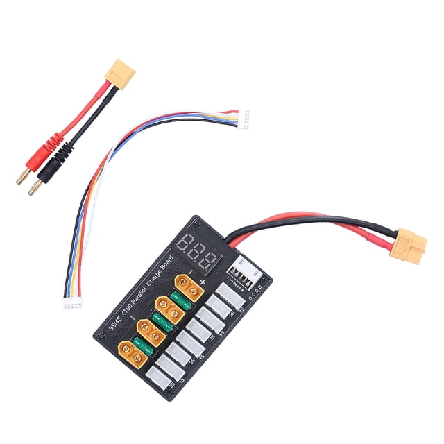 Placa de carga placa paralela de voltaje pantalla LED de ciclo protección de batería para la mayoría de los conectores Banana ANGGREK Otros