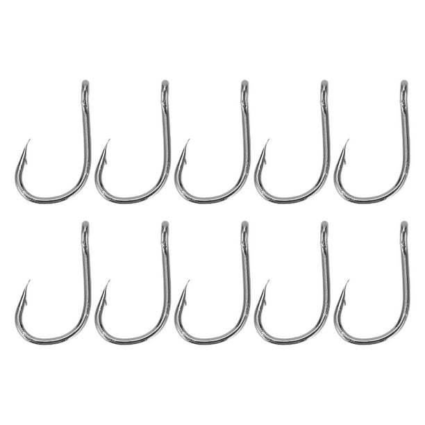 Fishing Hook, High Carbon Steel Fishing Hook High Tension High Strength  High Hardness With Hole For Outdoor Type 4# 