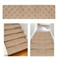 thumbnail image 7 of Stair Treads Non-Slip 15PC Set KhakiEmbossed Stair Mats Self Adhesive Step Carpets Absorbent Washable Household Stair Rugs, 7 of 7