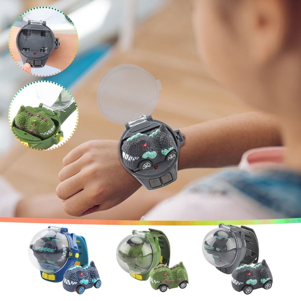 Reloj para Niños Juguete Dinosaurio Control Remoto Mini Coche de Carreras de Aleación onlyliua