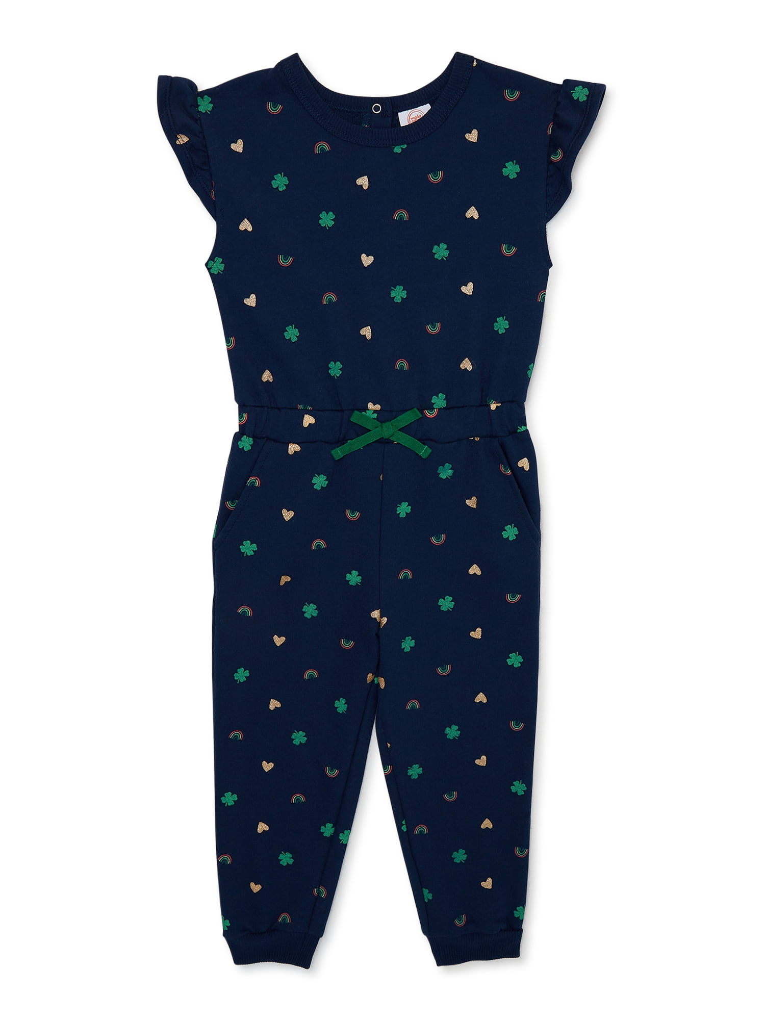 Wonder Nation Toddler Girl St. Patrick Romper, Sizes 2T-5T
