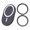 Black, variant on 360 Degree Adjustable Phone Holder 17mm Socket Car Dashboards Vent Mount Suitable for 4 to 7 Inch Phones