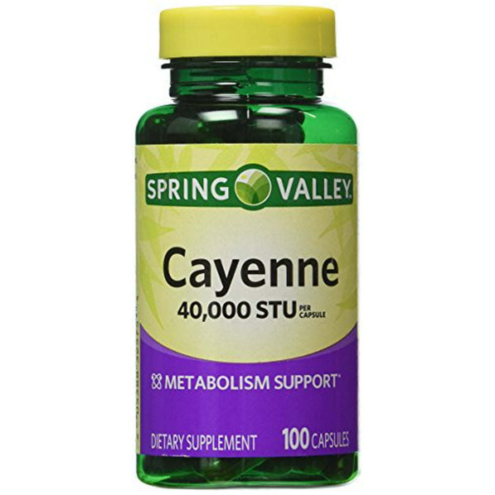 Spring Valley Cayenne Dietary Supplement, 455 mg, 100 count Walmart