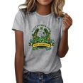 thumbnail image 1 of YDLCAFD T-Shirts Col en V pour Femmes Packs Mode Décontractée Imprimé Col Rond Manches Courtes Pull T-Shirt, 1 of 4