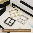 thumbnail image 4 of Uxcell 1.5" Single Prong Belt Buckle Oval Center Bar Buckles for Belt, Black, 4 of 6