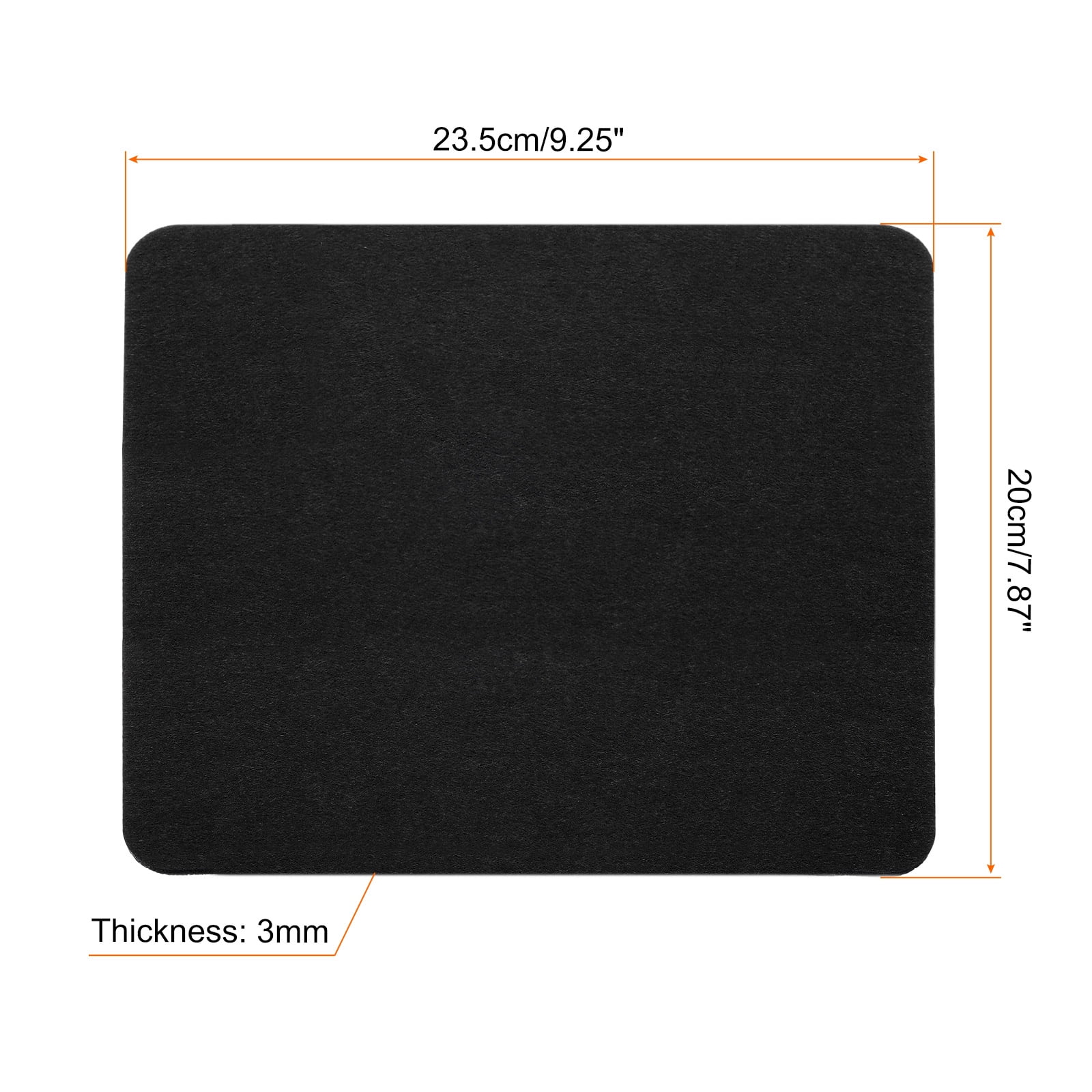 Unique Bargains Felt Dual Side Desk Pad Writing Mat for Office Home Black 23.5x20