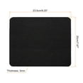 thumbnail image 2 of Unique Bargains 9'x8' Mouse Pad, Felt Dual Side Soft Desk Pad Writing Mat for Office Home, Black, 2 of 6