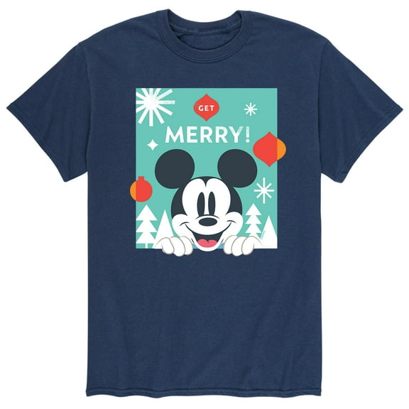 Mickey & Friends - Get Merry - Men's Short Sleeve Graphic T-Shirt