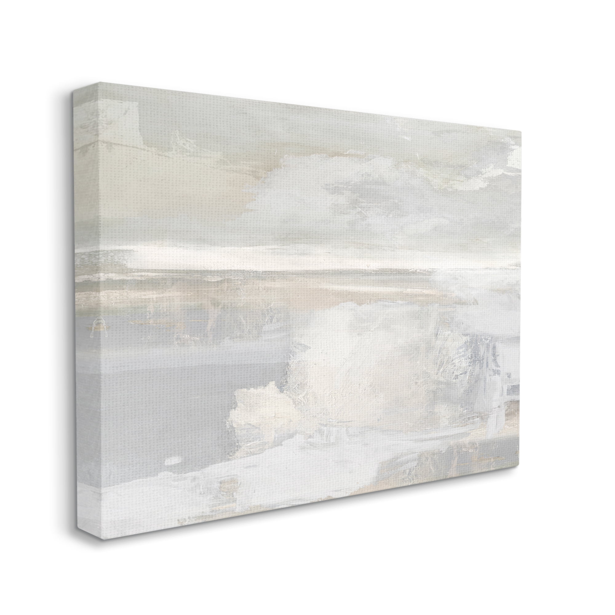 Stupell Industries Modern Grey Scenery Abstract Painting Gallery Wrapped Canvas Art Print Wall Art, 40 x 30