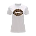 thumbnail image 2 of Playera Blusa Con Impresion De Beso Animal Print Sexy Color Blanco Talla Mediana Marca Emil SaEs, 2 of 4