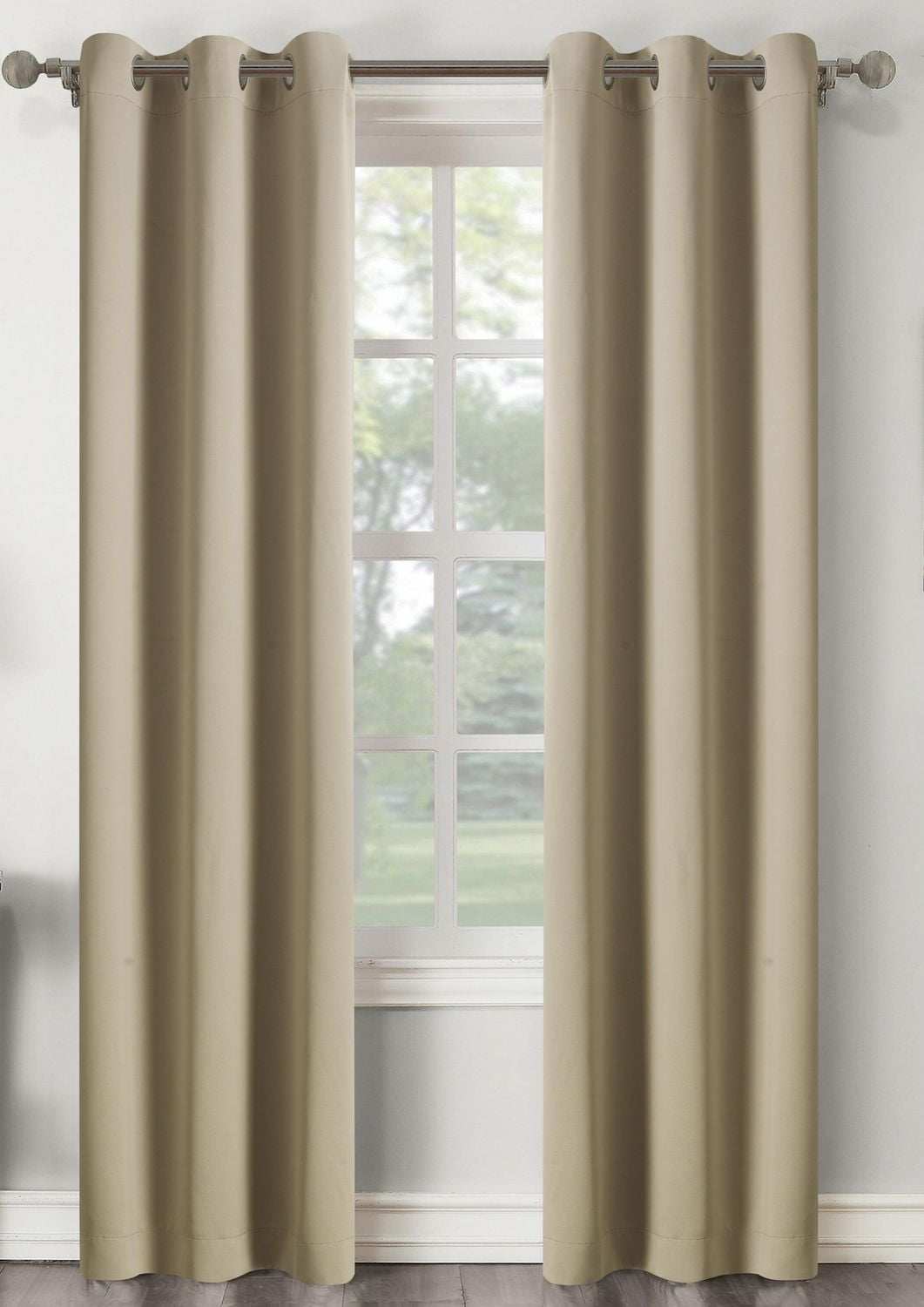 Room Darkening Solid Grommet Window Panel