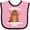 Pink and Black, variant on Inktastic Finally it's Groundhog Day Boys or Girls Baby Bib