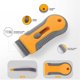 thumbnail image 4 of Razor Blade Scraper, 4 Pack Plastic Retractable Glass Scraper with 80 Pcs Extra Razor Blades, Cleaning Razor Scraper for Car Glue, 4 of 5