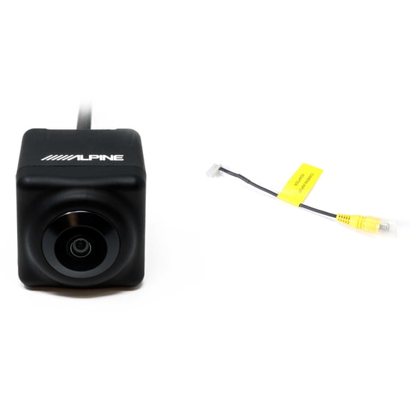 Alpine HCE-C1100 High Dynamic Range (HDR) Rear View Backup Camera & KCX-CAM1Composite RCA Camera Adapter for Use with Select Alpine Car Stereos