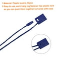 thumbnail image 3 of Uxcell 500Pcs Nylon Hang Tag String 6.7Inch Snap Lock Pins Loop Price Tag Fastener Plastic Tags Dark Blue, 3 of 7