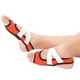 thumbnail image 3 of Calcetines antideslizantes de punta abierta para entrenamiento de baile, pilates y barra, color naranja, para mujer, 3 of 8