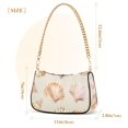 thumbnail image 3 of FORMRS Womens Shoulder Bag with Chain Strap Clutch Purse Cute Tote Handbag, Pink Seashell, 3 of 7