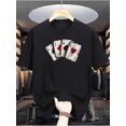 thumbnail image 2 of Men's Ace of Hearts Graphic Tee - Casual & Comfortable Summer T-Shirt, Machine Washable, 2 of 5