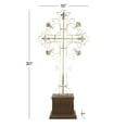 thumbnail image 4 of DecMode 7"W, 30"H Metal French Country Sculpture, White, 1-Piece, 4 of 9