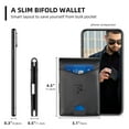 thumbnail image 7 of NPET Slim Minimalist Wallet for Men Leather RFID Blocking Bifold Credit Card Wallet with Money Clip for Men with Gift Box, 7 of 7