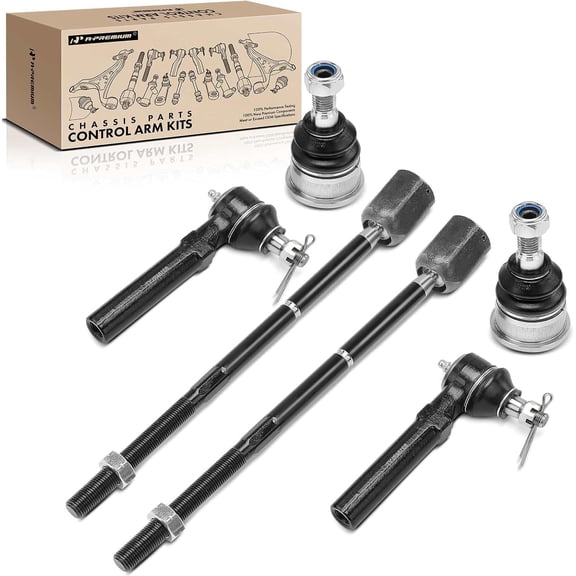 A-Premium 6Pcs Suspension Kit, Inner Outer Tie Rod End, Front Lower Ball Joint, Compatible with Ford Mustang 1994 1995 1996 1997 1998 1999 2000 2001 2002 2003 2004