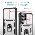 thumbnail image 2 of for Samsung Galaxy S26+ 3-in-1 Phone Case with Slide Camera Cover, Build in 360° Rotating Ring Stand, Military Grade Protective Shockproof Heavy Duty Phone Case for Samsung Galaxy S26+,A, 2 of 9