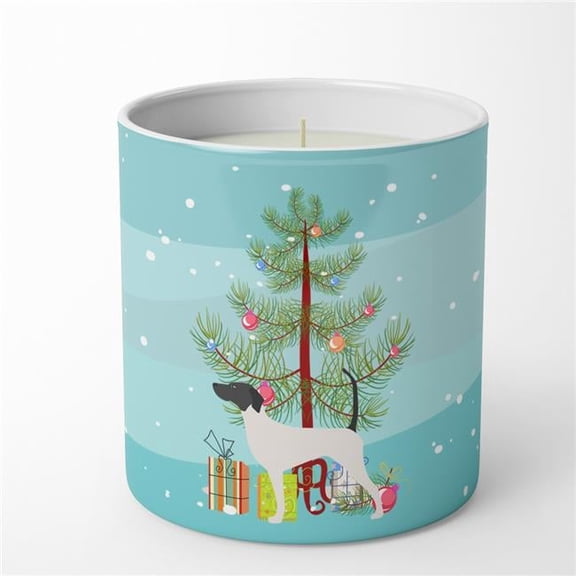 Carolines Treasures BB2913CDL 3.75 x 3.25 in. Unisex English Pointer Merry Christmas Tree 10 oz Decorative Soy Candle