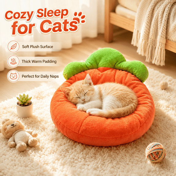 Pet Mat, Thickened Windproof Soft Rest Surface Machine Washable All Season Cushion Suitable for Indoor Sofa Kennel Sleeping Pad,17.72x11.81in