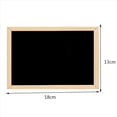 thumbnail image 4 of 5X Pizarra de Doble Cara de Madera de Madera Pizarra PequeñA Tablero de Mensajes de Escritura DecoracióN del Hogar de Bricolaje, 4 of 5