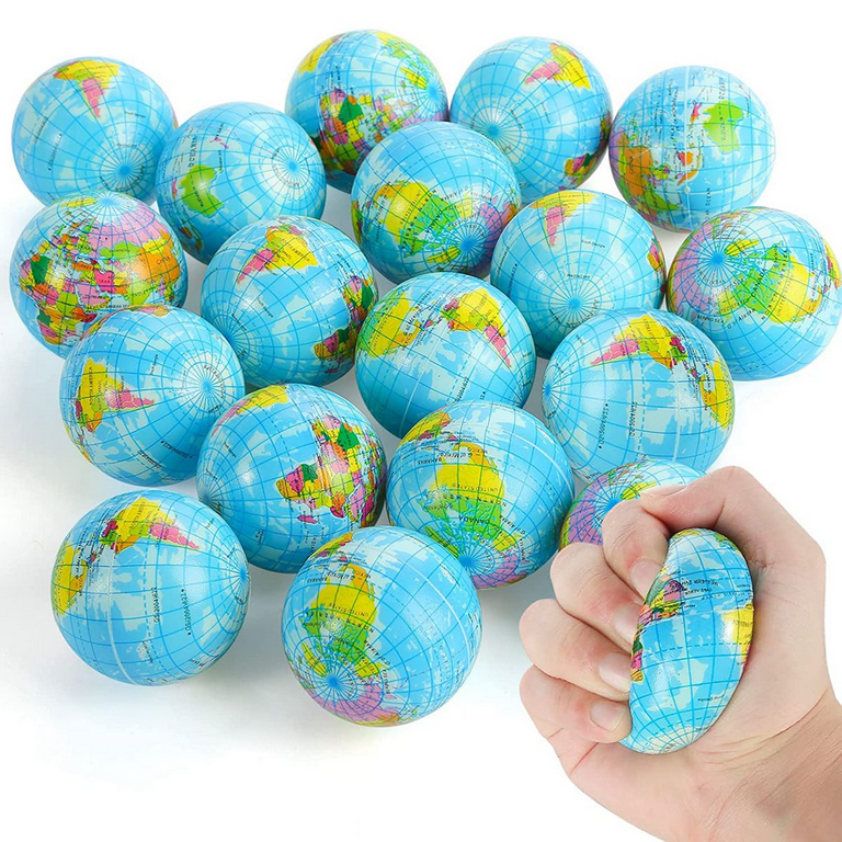 Anti Stress Reliever Ball Earth Globe Stress Adhd Arthritis Autism