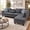 Grey, variant on L-Shaped Sectional Sofa, Modern 4-Seat Couch with Built-in Cup Holders Sectional Couch with Left Facing Chaise for Living Room, Grey