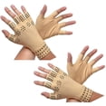 thumbnail image 1 of 2 pares de guantes de compresión magnéticos antiartritis guantes sin dedos para aliviar el dolor de manos muy cómodos y ligeros, 1 of 5