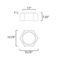 thumbnail image 2 of Maxim Lighting - LED Flushmount - Flush Mount - Honeycomb-15W 1 LED Flush, 2 of 5