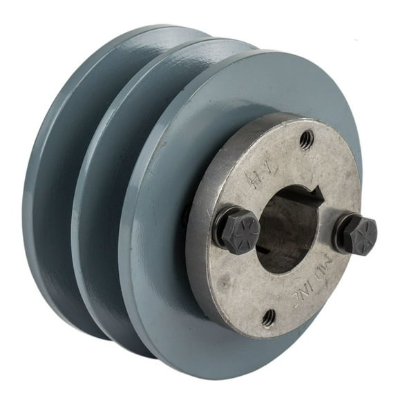 2BK36H Cast Iron 3.75" Dual Groove Pulley Belt B Section 5L with 1" Sheave Bushing