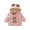 Pink, variant on Toddler Girls Thick Woolen Coat Winter Cute Fluf𝖿y Hooded Jacket Be𝖺r Ears Bow Outwear Plush Tedd𝗒 Be𝖺r Snowsuit Parka Windproof Cold Weather