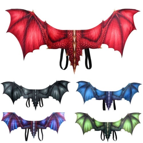 Ailes D’ange Adulte En Tissu Non Tissé – Noir Et Rouge, Dimensions 97 X 75 Cm – Pliable Avec Fil De Fer – Pour Halloween, Cosplay, Fêtes Costumées - 7