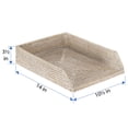 thumbnail image 3 of Kouboo La Jolla Stackable Letter Tray For Papers, Magazines, Holder File Tray Organizer For Desk Magazine Office Paper Organizer And Storage, White Wash, 3 of 3