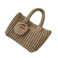 thumbnail image 6 of RUISINERY Handmade Crochet Bag Soft Yarn Handbag Fashion Knitted Bags Top Handle Purse for Casual Travel and Fashionable Women, 6 of 7