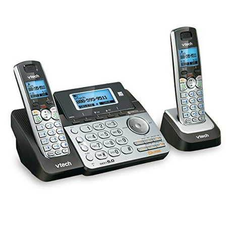 vtech ds6151-2 2 handset 2-line cordless phone system for home or small business with digital answering system & mailbox on each line, (Best Business Phone System For Small Business)