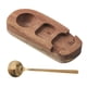 thumbnail image 1 of Contenedor de madera para huevos, multiusos, portátil, apilable y organizador de sushi con cuchara, 1 of 9