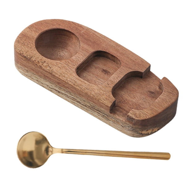 Contenedor de madera para huevos, multiusos, portátil, apilable y organizador de sushi con cuchara