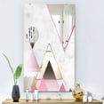 thumbnail image 3 of DESIGN ART Designart 'Triangular Spacy Spheres 4' Mid-Century Mirror - Decorative Printed Mirror 23.7in.x31.5in., 3 of 5